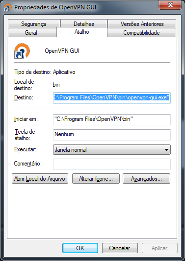 Configuração OpenVPN